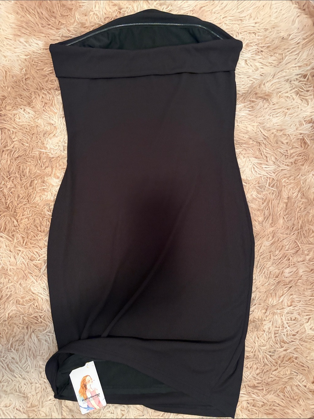 Classic Black Strapless Bodycon Dress